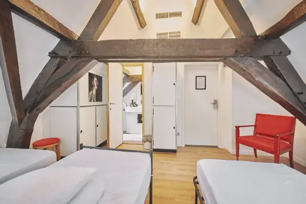Inside The Legacy Hostel and The Classic Private Rooms in central Brussels