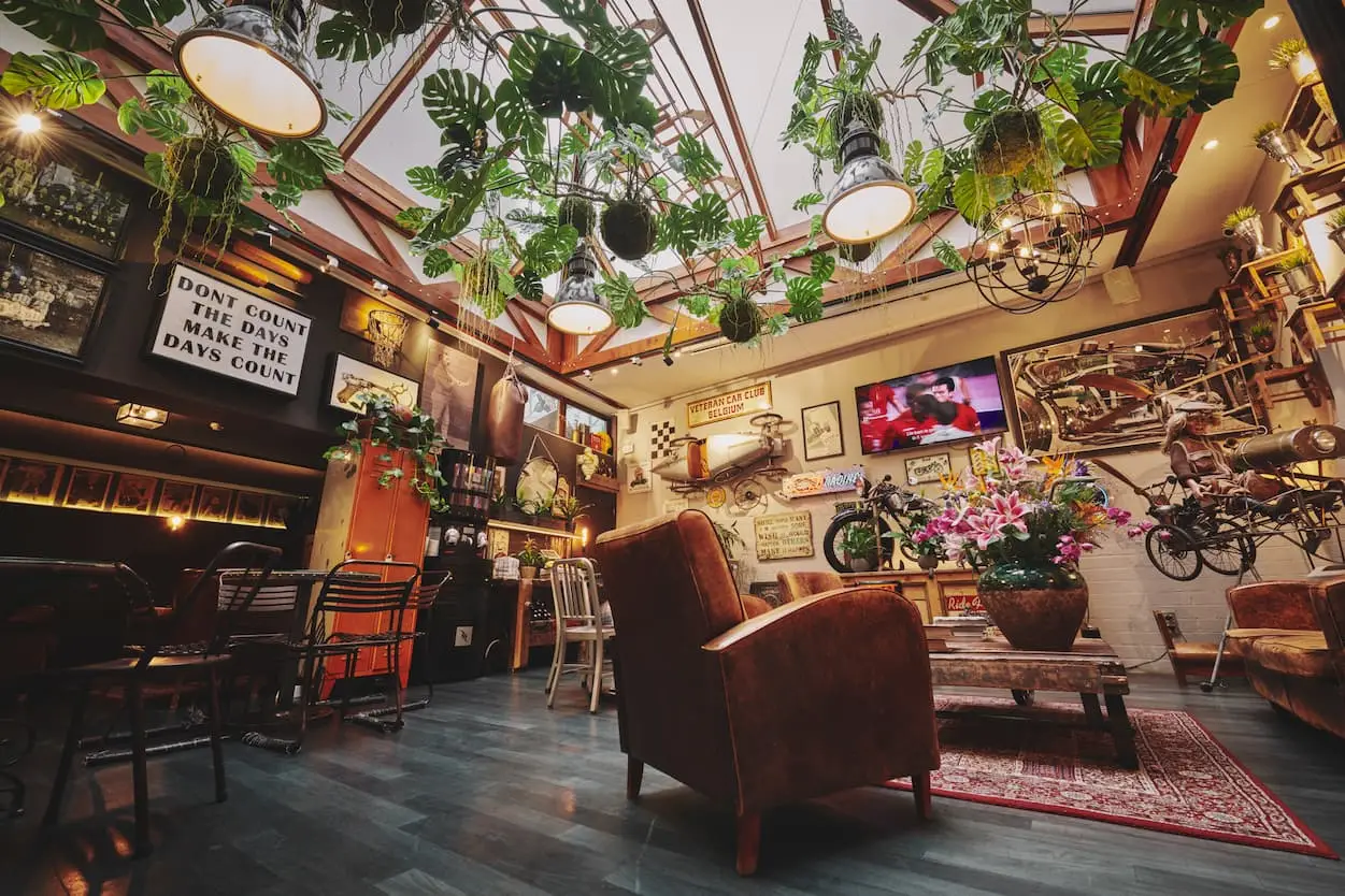 Social lounge at The Legacy Hostel in central Brussels